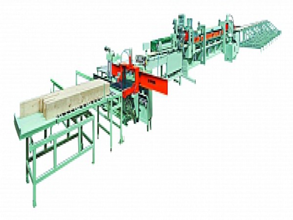 Линия продольного сращивания древесины с прессом бесконечного типа dfk 4 и dfk 5