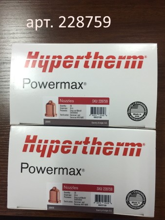 Комплект сопло 65а для резки 220819 (25шт) для pmx hypertherm, артикул 228759