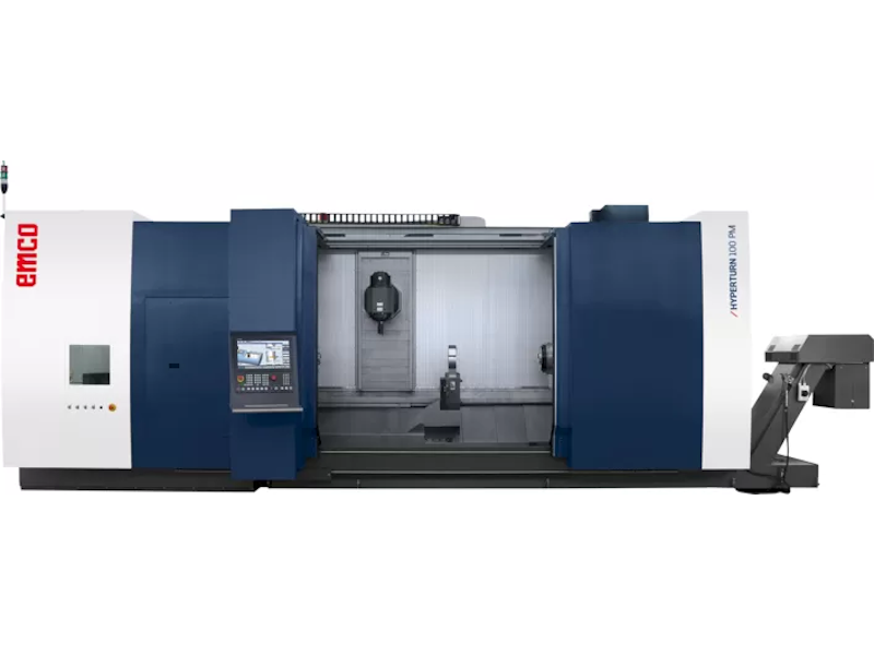 Токарно-фрезерный обрабатывающий центр c чпу emco hyperturn 100 powermill