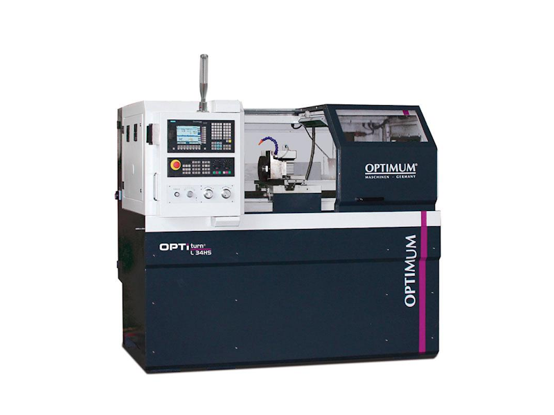 Токарный станок по металлу с чпу optiturn l 34 hs